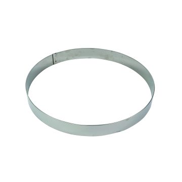 Cercle à mousse inox - épaisseur 10/10è - Ø240 mm h45 mm