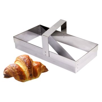 Coupe croissant grand modèle - inox - 200 x 100 x 90 mm