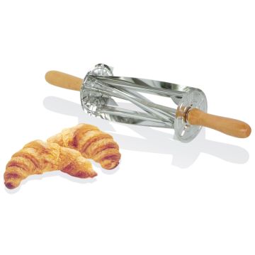 Rouleau à croissants - inox poignée bois