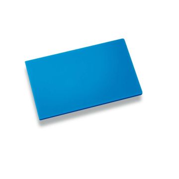 Planche PE HD 500 - bleue - 400 x 300 x 20 mm