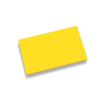 Planche PE HD 500 - jaune - 600 x 400 x 20 mm